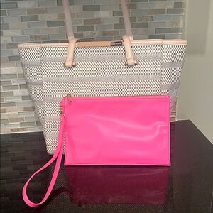 Ted Baker Black and Pink Women's Tote Bag Set